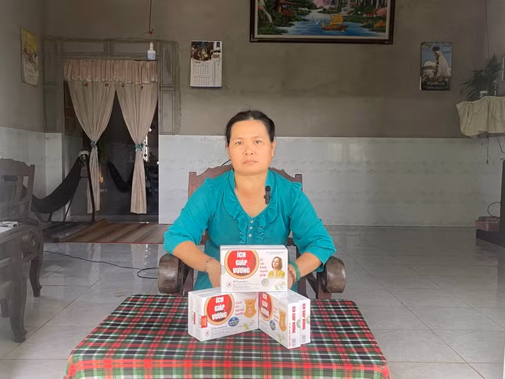 Nhờ kiên trì sử dụng sản phẩm Ích Giáp Vương, khối bướu cổ đã teo nhỏ