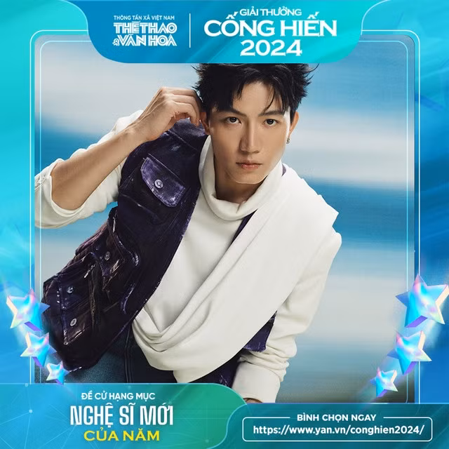 Anh Tú lọt vào TOP 5 ĐỀ CỬ CHÍNH THỨC, hạng mục Nghệ sĩ mới của năm