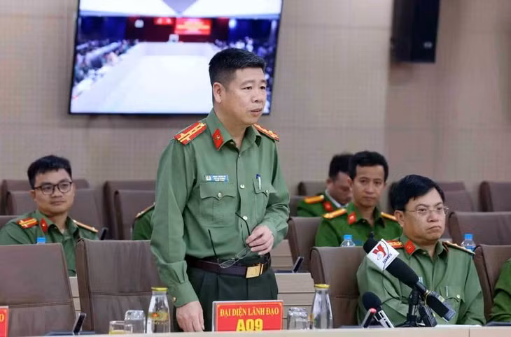 Đại tá Phan Thành Bá, Phó Cục trưởng Cục An ninh điều tra Bộ Công an. (Ảnh: Phạm Kiên/TTXVN)