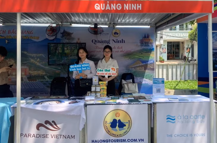 Gian hàng của Quảng Ninh tại Ngày hội Du lịch TP Hồ Chí Minh lần thứ 19 năm 2023. Ảnh: Trung tâm Thông tin xúc tiến Du lịch Quảng Ninh