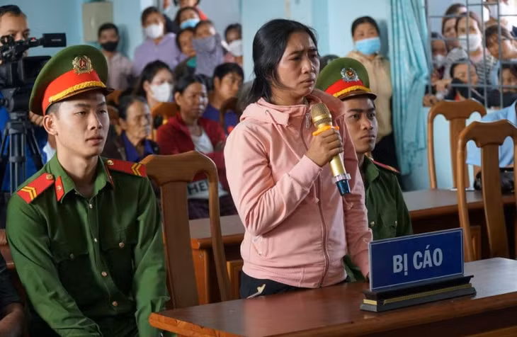 Bị cáo Rơ Mah Pil tại phiên xét xử.