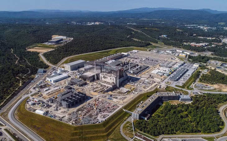 Toàn cảnh dự án ITER đang được xây dựng (Ảnh: ITER).