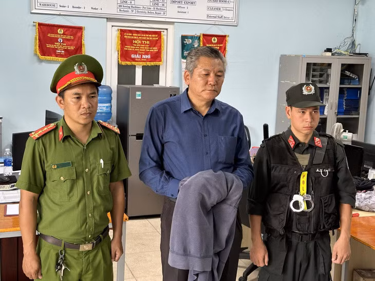 Ông Kang Myung Gyu - giám đốc Công ty TNHH MTV Takson Huế - bị Công an Thừa Thiên Huế bắt tạm giam - Ảnh: công an cung cấp