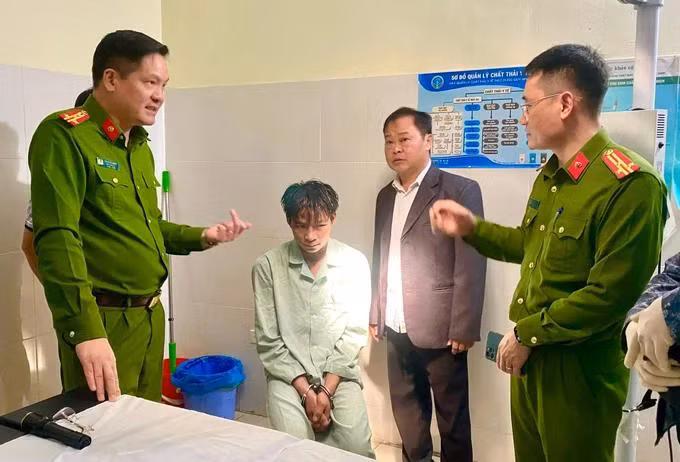 Nghi phạm Lò Văn Xươm đã bị bắt sau khoảng 24 giờ đồng hồ gây án và lẩn trốn. Ảnh: TRANG BÙI