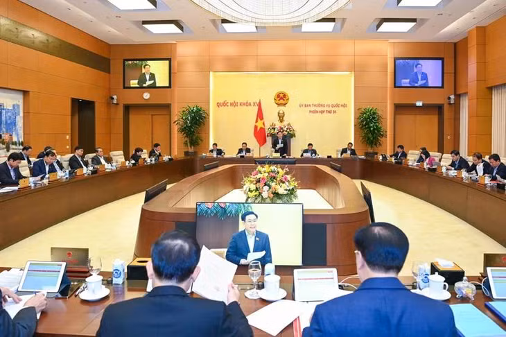 Quang cảnh phiên họp tại Nhà Quốc hội. (Ảnh: DUY LINH)