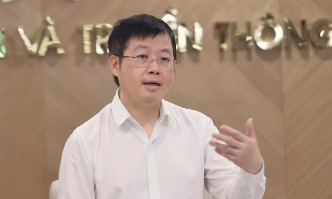 Thứ trưởng Thông tin và Truyền thông Nguyễn Thanh Lâm tại họp báo ngày 5/6. Ảnh: MIC