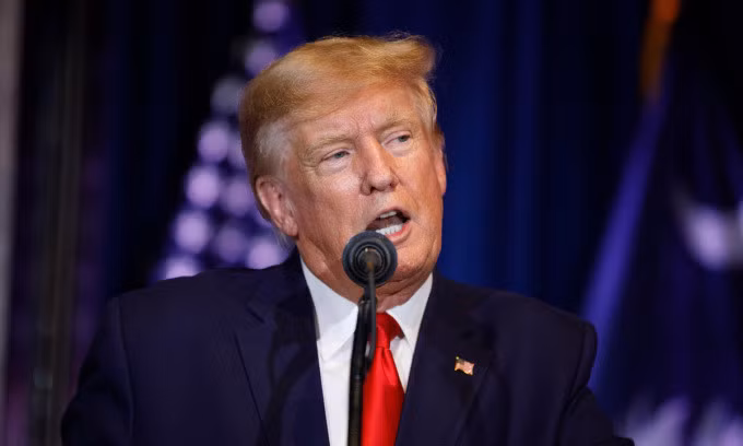 Ông Trump phát biểu trong cuộc mít tinh ở bang Nam Carolina hôm 28/1. Ảnh: AFP.