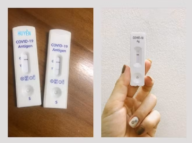 Kết quả test nhanh của một người ở Hà Nội. (Ảnh minh họa)