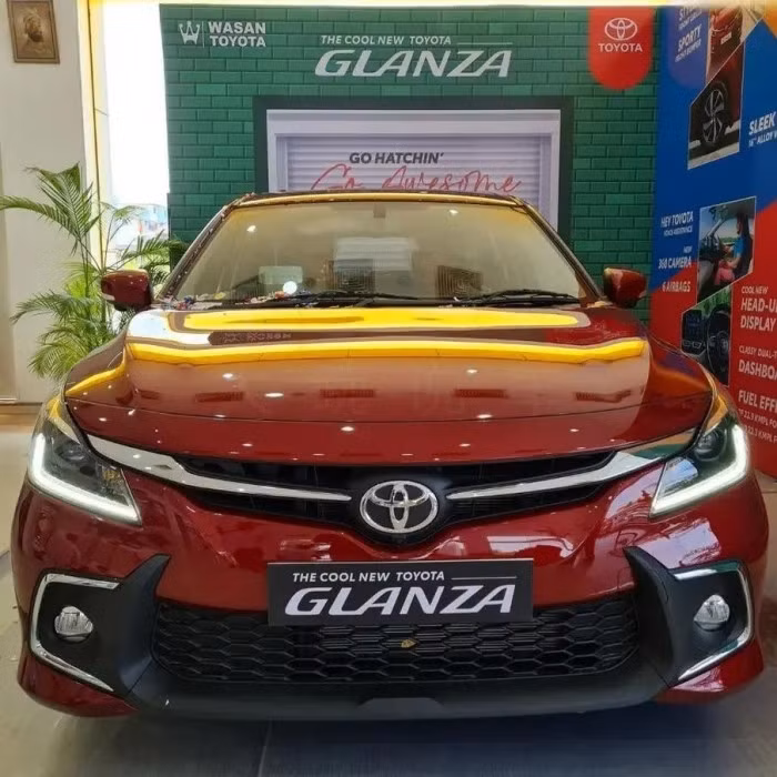 Mẫu ô tô giá rẻ Toyota Glanza 2022 về đại lý ở Ấn Độ