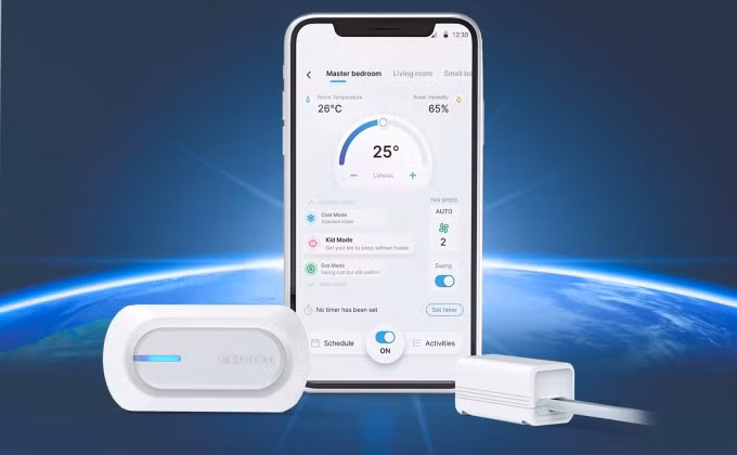 Benkon SmartAir do nhóm tự phát triển cả phần cứng và phần mềm, giúp tối ưu hóa hoạt động của điều hòa. Ảnh: NVCC.