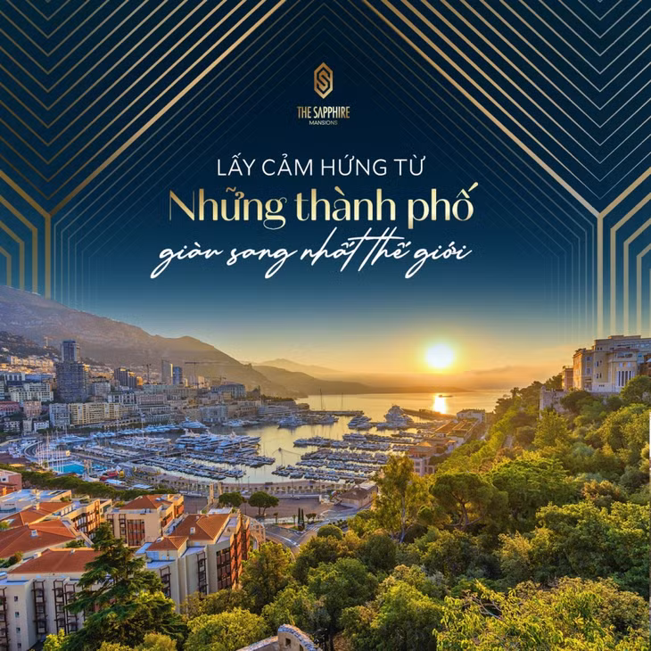 47 căn dinh thự biển được lấy cảm hứng từ cuộc sống giàu sang bên bờ biển của những miền đất xa hoa nhất thế giới để kiến tạo cộng đồng thượng lưu The Sapphire Mansions.