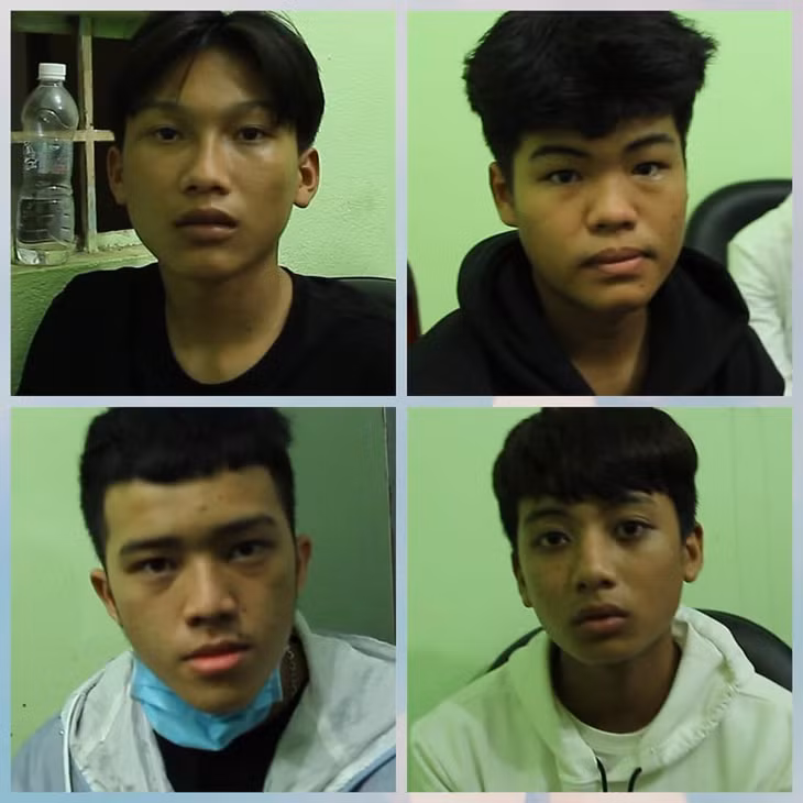 Các bị can Lê Văn Chiến, Lý Văn Bi, Hồ Nhật Hào, Phạm Khánh Hưng.