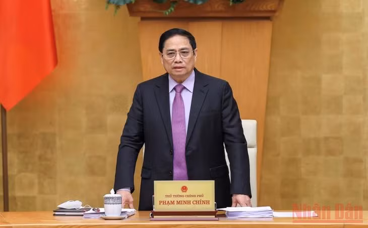 Thủ tướng Phạm Minh Chính chủ trì cuộc họp.