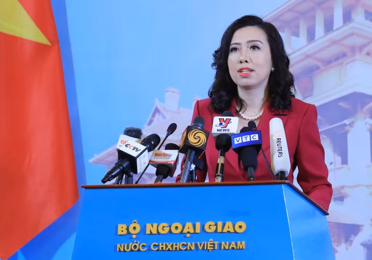 Người phát ngôn Bộ Ngoại giao Lê Thị Thu Hằng. Ảnh: Lâm Khánh/TTXVN