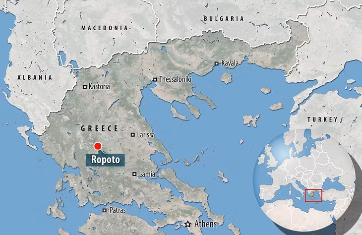 'Làng ma' Ropoto nằm cách Trikala, Tây Bắc vùng Thessaly khoảng 24 km