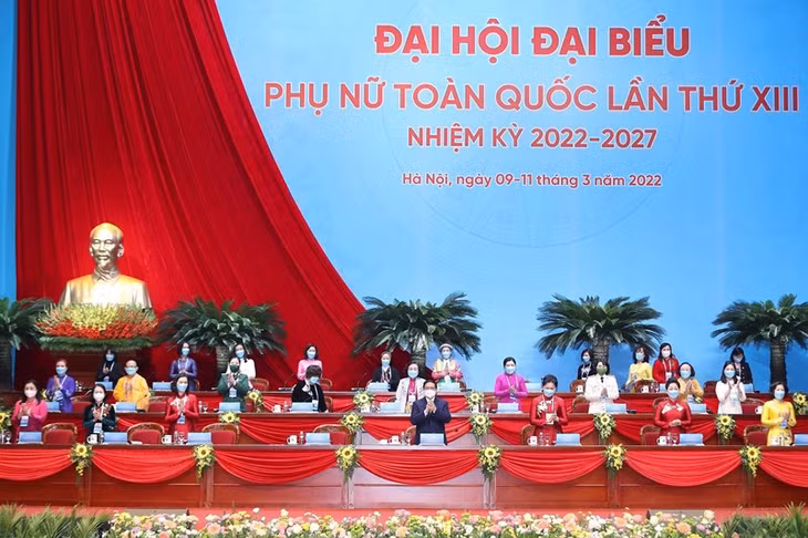 Đoàn Chủ tịch Đại hội. (Ảnh: TTXVN)