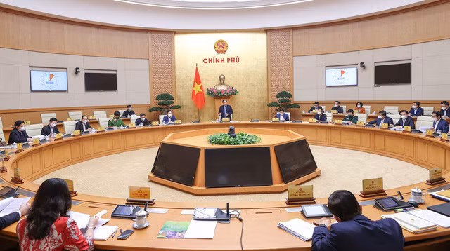 Thủ tướng yêu cầu đẩy mạnh công tác phòng chống tiêu cực, tham nhũng, nhất là liên quan tới công tác phòng chống dịch, giá cả nguyên vật liệu, xăng dầu… Ảnh: VGP/Nhật Bắc