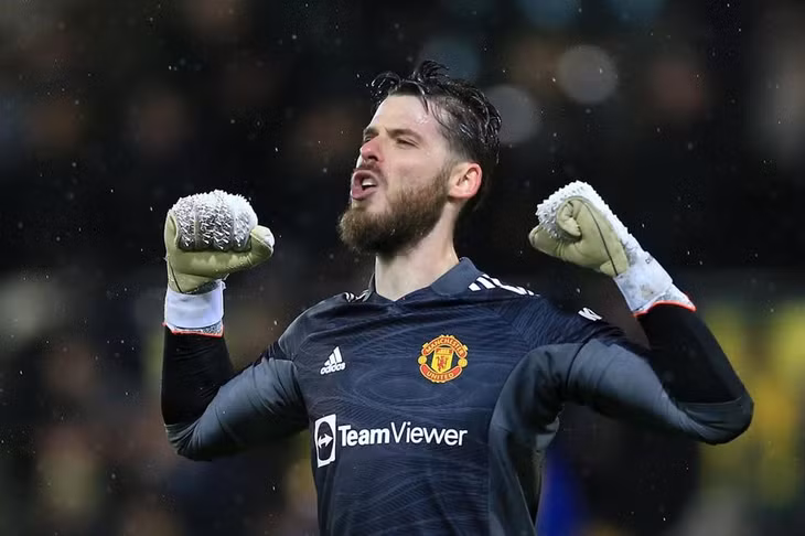 De Gea bị đe dọa vị trí trước World Cup 2022. Ảnh: Reuters.