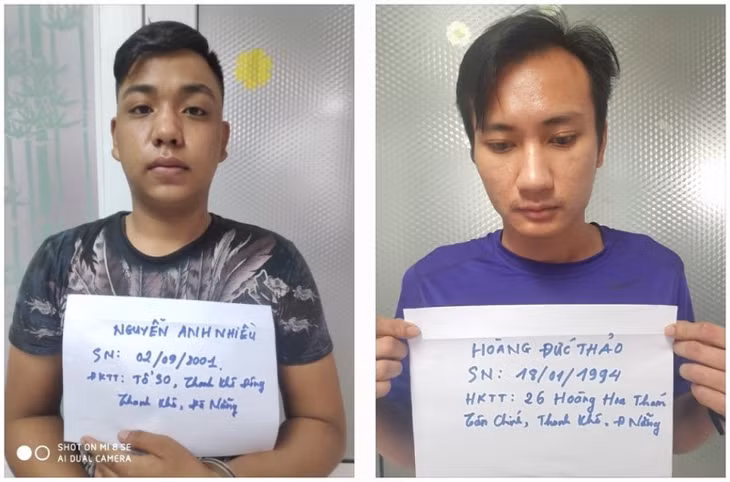 Đối tượng Nguyễn Anh Nhiều và Hoàng Đức Thảo.