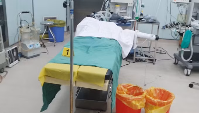 Nơi được cho là phòng phẫu thuật nâng ngực cho bệnh nhân. Ảnh: Gia đình cung cấp