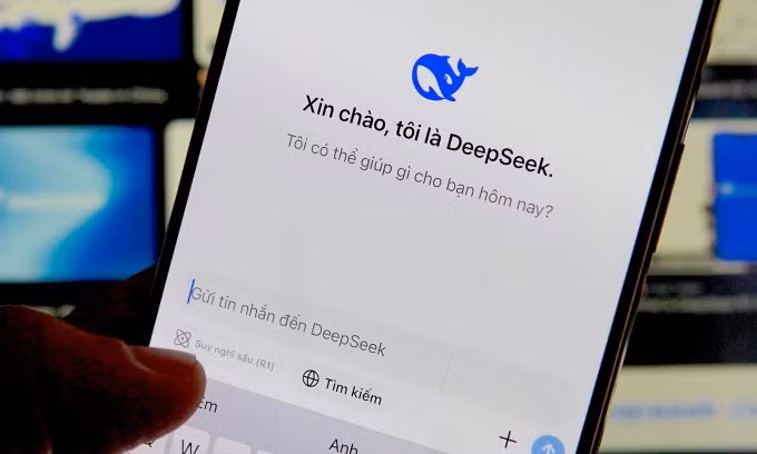 Giao diện DeepSeek trên iPhone. Ảnh: Lưu Quý