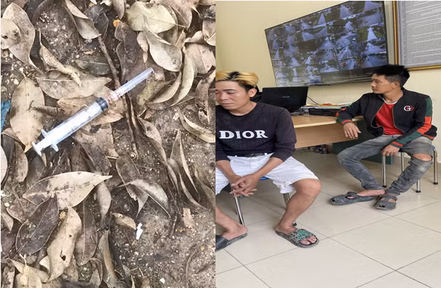 Các đối tượng sử dụng trái phép ma túy tại công trình xây dựng Vinhome.