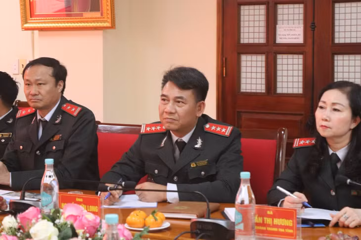 Lãnh đạo Thanh tra tỉnh Quảng Ninh tại buổi làm việc với Đoàn lãnh đạo Bộ Thanh tra Campuchia