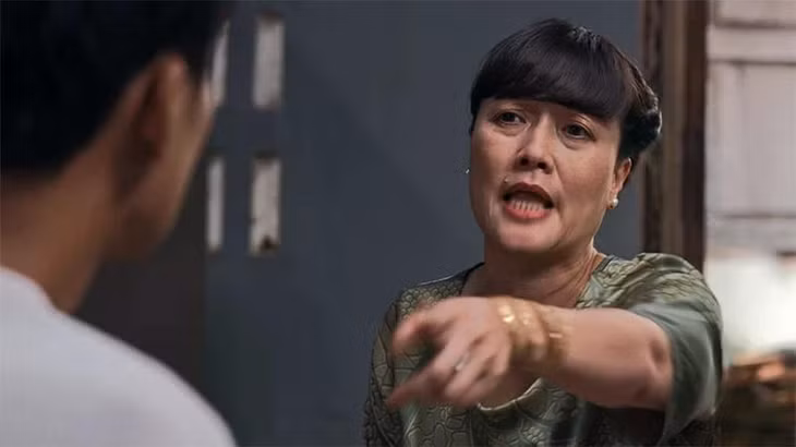Nghệ sĩ Vân Dung trong một cảnh quay.