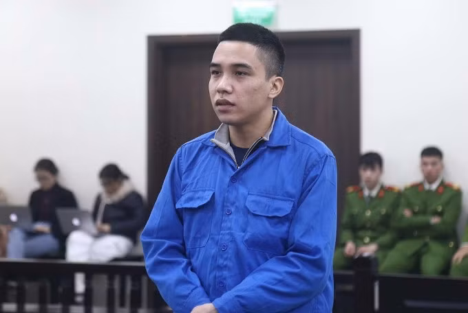 Nguyễn Đức Trung tại tòa sáng 29/12. Ảnh: Danh Lam