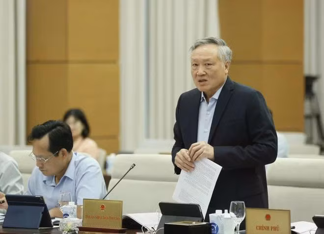 Chánh án Tòa án Nhân dân Tối cao Nguyễn Hòa Bình phát biểu. (Ảnh: Lâm Khánh/TTXVN)