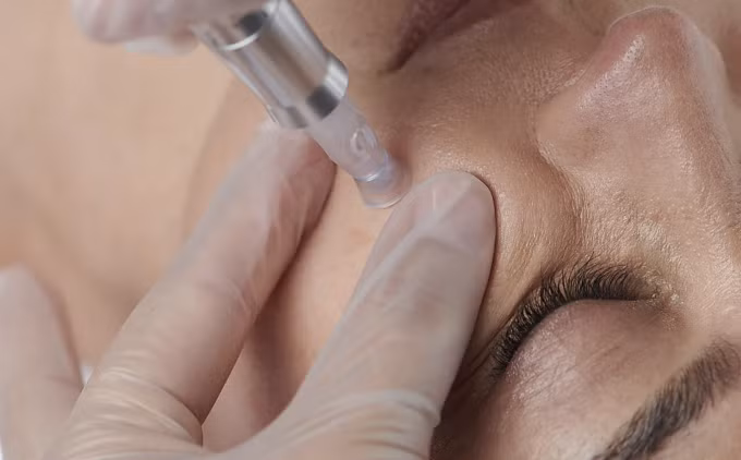 Tiêm meso thực chất là dùng mũi kim đưa tinh chất vào trong da để chăm sóc da hiệu quả hơn. Ảnh: Theo Pbl Magazine