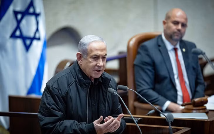 Thủ tướng Benjamin Netanyahu phát biểu trước Quốc hội hôm 25/12. Ảnh: Flash90