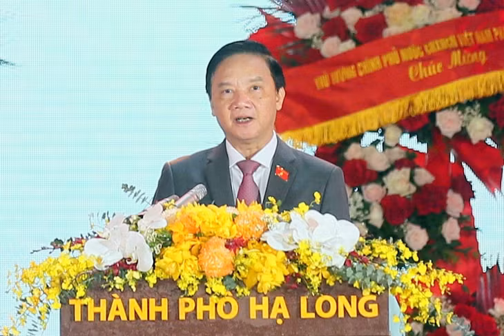 đồng chí Nguyễn Khắc Định, Ủy viên Trung ương Đảng, Phó Chủ tịch Quốc hội đã có bài phát biểu tại buổi lễ. 