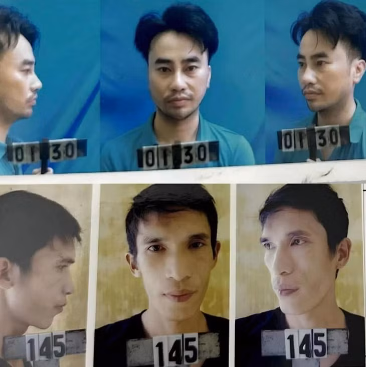 Đặc điểm nhận dạng của hai phạm nhân bỏ trốn khỏi nơi giam giữ.