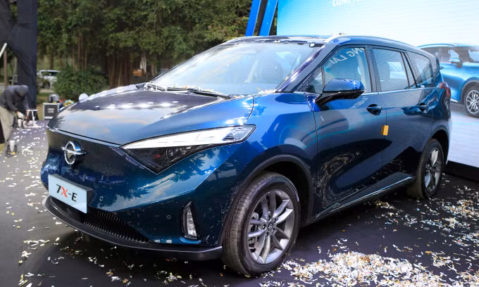 MPV chạy điện Haima 7X-E giá từ 1,111-1,23 tỷ đồng. Ảnh: Lương Dũng