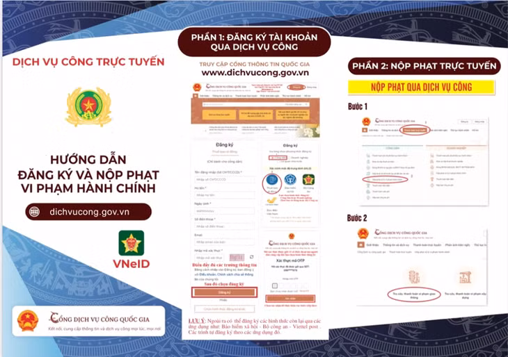 Hướng dẫn nộp phạt vi phạm hành chính.