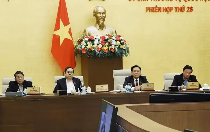 Chủ tịch Quốc hội Vương Đình Huệ phát biểu. (Ảnh: Lâm Khánh/TTXVN)
