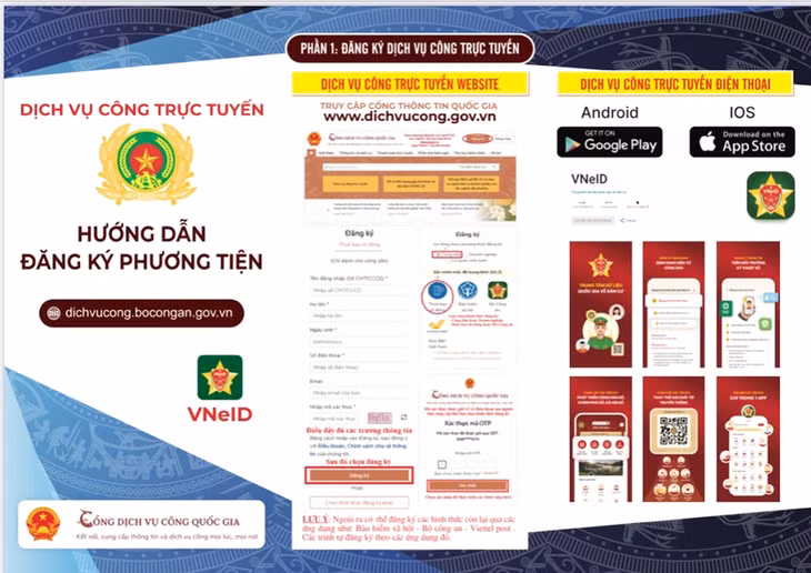 Hướng dẫn đăng ký phương tiện.