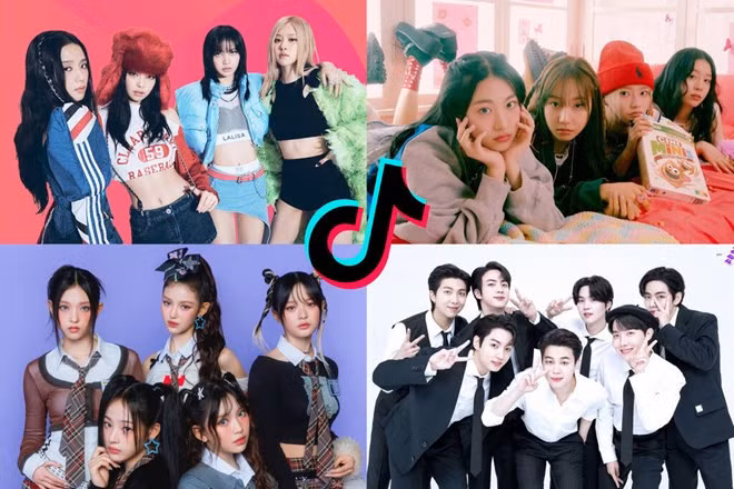 Những nhóm nhạc Kpop phổ biến trên Tiktok năm 2023. Ảnh: Naver