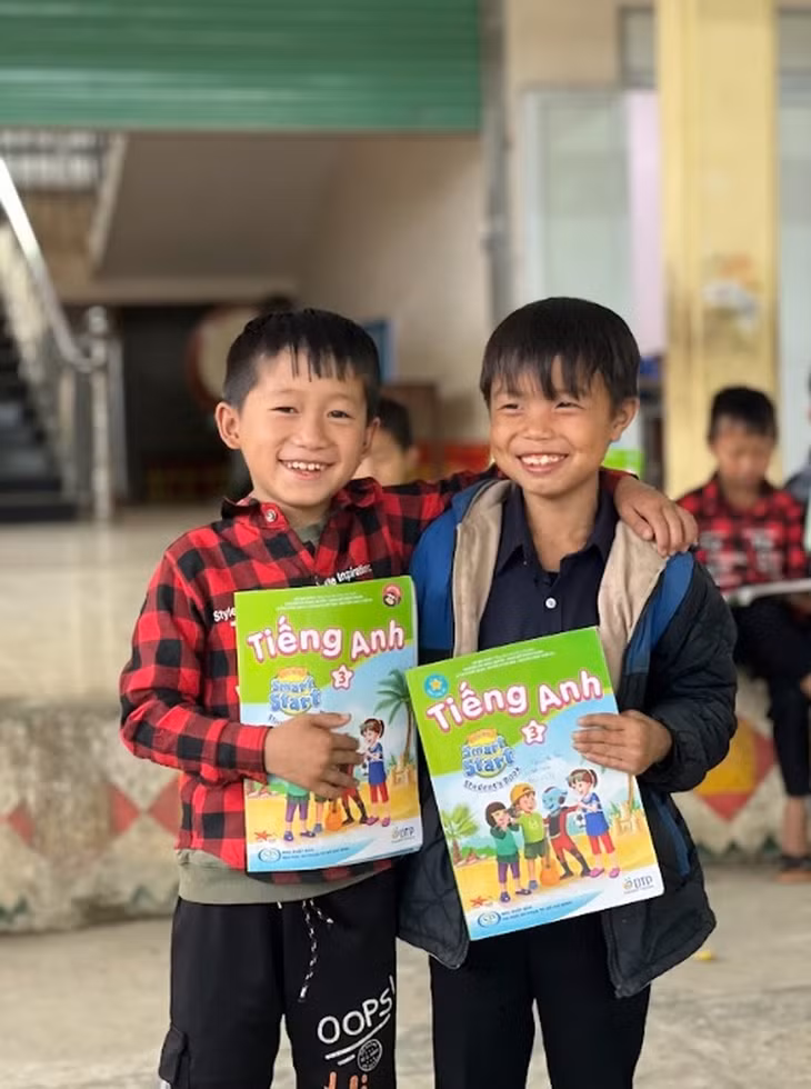 Học sinh tiểu học tại Mèo Vạc, Hà Giang (Ảnh: Marie Curie).