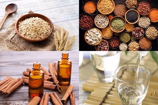 Sử dụng một số nguyên liệu thường xuyên sẽ giúp hạ đường huyết. Đồ hoạ: Hạ Mây