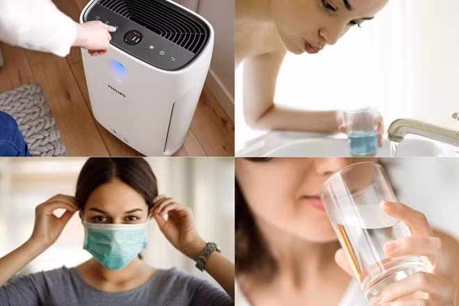Luôn mang khẩu trang khi ra đường là một cách để bảo vệ sức khỏe khi chỉ số ô nhiễm không khí tăng cao