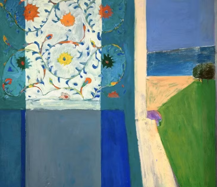 Đứng thứ bảy là tác phẩm Recollections of a Visit to Leningrad (Hồi ức về chuyến viếng thăm Leningrad) do Richard Diebenkorn sáng tác, bán được 46,4 triệu USD tại buổi đấu của Christie's hồi tháng 11.