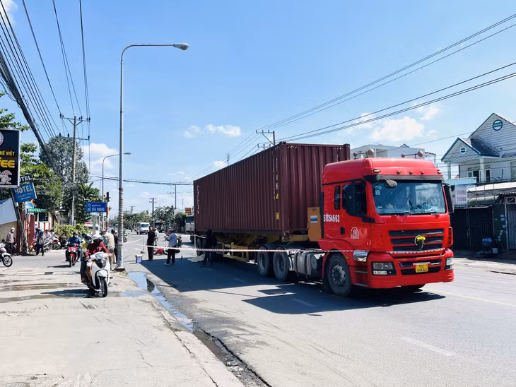 Hiện trường vụ tai nạn.