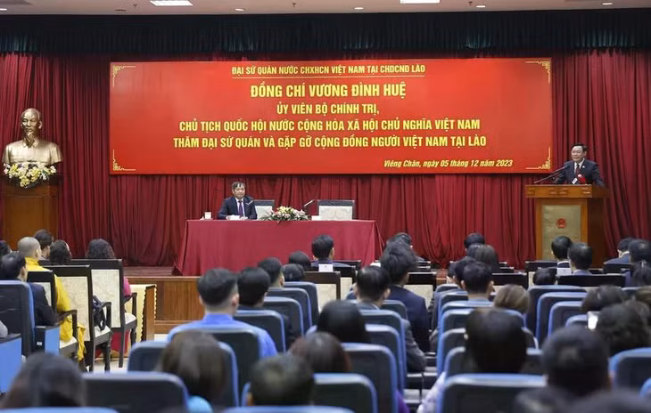 Chủ tịch Quốc hội Vương Đình Huệ phát biểu. (Ảnh: Doãn Tấn/TTXVN)