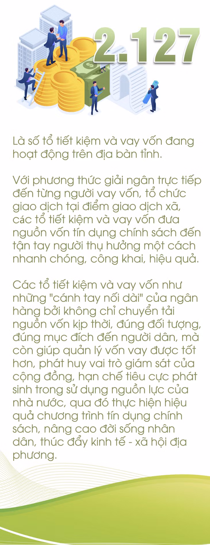 2.127 - là số lượng tổ tiết kiệm và vay vốn đang hoạt động trên địa bàn tỉnh ảnh 1