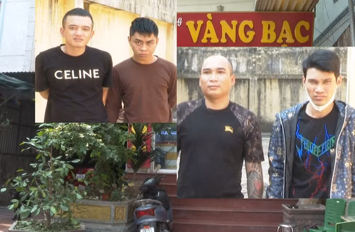 Các đối tượng phạm tội.