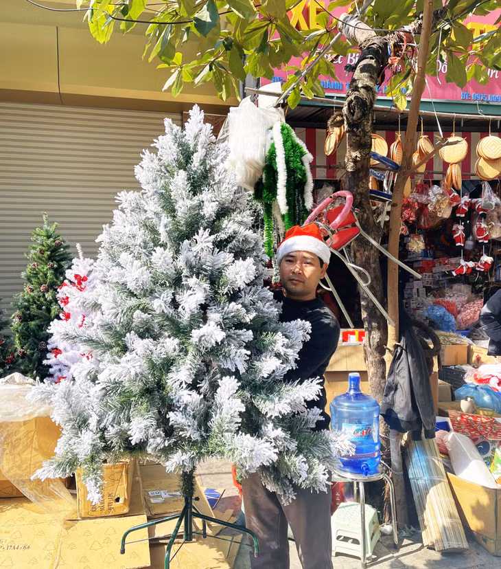 Cây thông Noel là vật phẩm trang trí không thể thiếu trong mỗi dịp giáng sinh và được nhiều khách hàng chọn mua từ khá sớm.