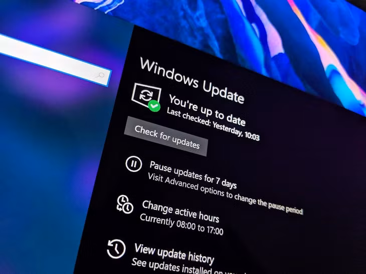 Cửa sổ cập nhật phần mềm của Windows 10. Ảnh: Windows Central.