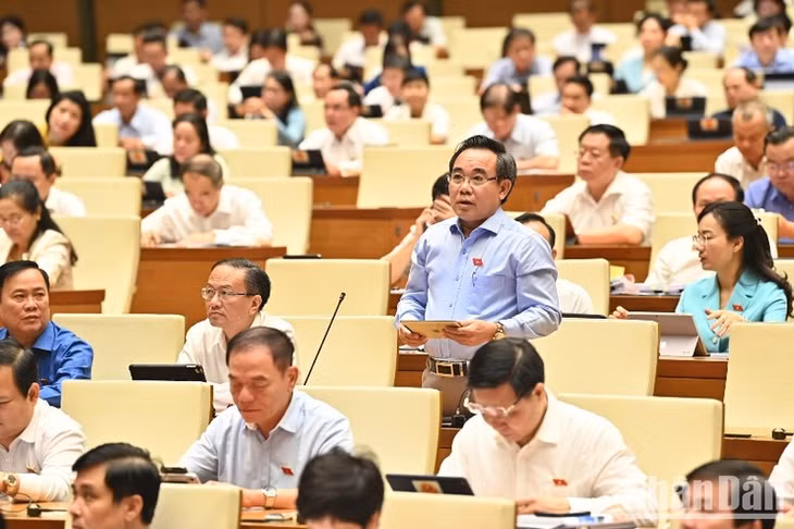 Đại biểu Lê Hữu Trí - Đoàn đại biểu Quốc hội tỉnh Khánh Hòa. (Ảnh: DUY LINH)
